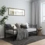 Abnehmbarer Schlafsofarahmen aus schwarzem Metall, 90 x 200 cm von vidaXL, Betten und Lattenroste - Ref: Foro24-324758, Preis...