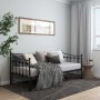 Estructura de sofá cama extraíble de metal negro 90x200 cm de vidaXL, Camas y somieres - Ref: Foro24-324758, Precio: 176,71 €...