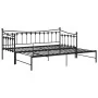 Abnehmbarer Schlafsofarahmen aus schwarzem Metall, 90 x 200 cm von vidaXL, Betten und Lattenroste - Ref: Foro24-324758, Preis...