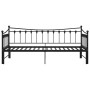 Estructura de sofá cama extraíble de metal negro 90x200 cm de vidaXL, Camas y somieres - Ref: Foro24-324758, Precio: 176,71 €...