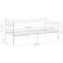 Gestell für Schlafsofa aus weißem Metall, 90 x 200 cm von vidaXL, Betten und Lattenroste - Ref: Foro24-324756, Preis: 141,16 ...
