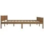 Estructura de cama madera maciza pino marrón miel 200x200 cm de vidaXL, Camas y somieres - Ref: Foro24-322116, Precio: 136,03...