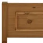 Solid pine wood bed frame honey brown 200x200 cm by vidaXL, Beds and slatted bases - Ref: Foro24-322116, Price: 136,05 €, Dis...