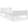 Solid white pine wood bed frame 100x200 cm by vidaXL, Beds and slatted bases - Ref: Foro24-322104, Price: 135,98 €, Discount: %