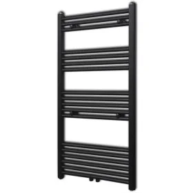 Schwarzer, gerader Badheizkörper 600 x 1160 mm von vidaXL, Heizkörper - Ref: Foro24-141908, Preis: 112,24 €, Rabatt: %