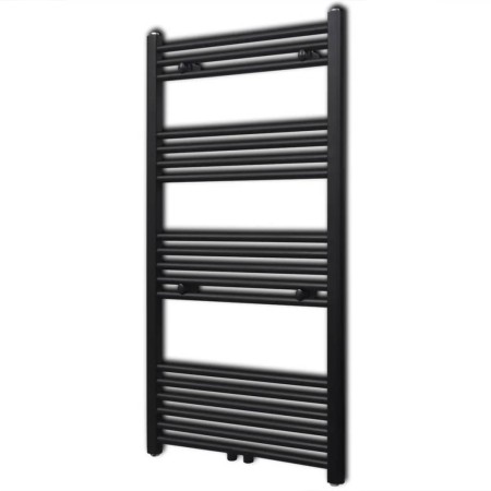 Schwarzer, gerader Badheizkörper 600 x 1160 mm von vidaXL, Heizkörper - Ref: Foro24-141908, Preis: 112,88 €, Rabatt: %