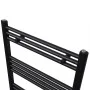 Schwarzer, gerader Badheizkörper 600 x 1160 mm von vidaXL, Heizkörper - Ref: Foro24-141908, Preis: 112,24 €, Rabatt: %