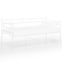 Estructura de sofá cama de metal blanco 90x200 cm de vidaXL, Camas y somieres - Ref: Foro24-324768, Precio: 106,26 €, Descuen...