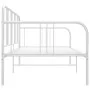Estructura de sofá cama de metal blanco 90x200 cm de vidaXL, Camas y somieres - Ref: Foro24-324750, Precio: 123,27 €, Descuen...