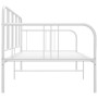 Estructura de sofá cama de metal blanco 90x200 cm de vidaXL, Camas y somieres - Ref: Foro24-324750, Precio: 125,60 €, Descuen...