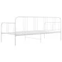 Estructura de sofá cama de metal blanco 90x200 cm de vidaXL, Camas y somieres - Ref: Foro24-324750, Precio: 123,27 €, Descuen...