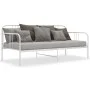 Estructura de sofá cama de metal blanco 90x200 cm de vidaXL, Camas y somieres - Ref: Foro24-324750, Precio: 123,27 €, Descuen...