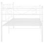 Estructura de sofá cama de metal blanco 90x200 cm de vidaXL, Camas y somieres - Ref: Foro24-324768, Precio: 106,26 €, Descuen...