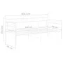 Gestell für Schlafsofa aus weißem Metall, 90 x 200 cm von vidaXL, Betten und Lattenroste - Ref: Foro24-324768, Preis: 110,11 ...