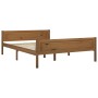 Estructura de cama madera maciza pino marrón miel 160x200 cm de vidaXL, Camas y somieres - Ref: Foro24-322114, Precio: 148,16...