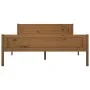 Estructura de cama madera maciza pino marrón miel 160x200 cm de vidaXL, Camas y somieres - Ref: Foro24-322114, Precio: 146,36...