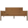 Estructura de cama madera maciza pino marrón miel 160x200 cm de vidaXL, Camas y somieres - Ref: Foro24-322114, Precio: 148,16...