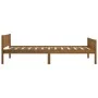 Honey brown pine solid wood bed frame 100x200 cm by vidaXL, Beds and slatted bases - Ref: Foro24-322111, Price: 129,39 €, Dis...