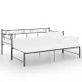 Abnehmbarer Schlafsofarahmen aus schwarzem Metall, 90 x 200 cm von vidaXL, Betten und Lattenroste - Ref: Foro24-324770, Preis...