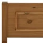 Honey brown pine solid wood bed frame 100x200 cm by vidaXL, Beds and slatted bases - Ref: Foro24-322111, Price: 129,39 €, Dis...