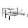 Abnehmbarer Schlafsofarahmen aus schwarzem Metall, 90 x 200 cm von vidaXL, Betten und Lattenroste - Ref: Foro24-324770, Preis...