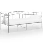 Struktur des Schlafsofas aus grauem Metall, 90 x 200 cm von vidaXL, Betten und Lattenroste - Ref: Foro24-324781, Preis: 138,1...