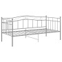 Struktur des Schlafsofas aus grauem Metall, 90 x 200 cm von vidaXL, Betten und Lattenroste - Ref: Foro24-324781, Preis: 140,4...