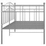 Gray metal sofa bed structure 90x200 cm by vidaXL, Beds and slatted bases - Ref: Foro24-324781, Price: 140,40 €, Discount: %
