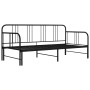 Black metal removable sofa bed frame 90x200 cm by vidaXL, Beds and slatted bases - Ref: Foro24-324752, Price: 131,25 €, Disco...