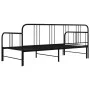 Estructura de sofá cama extraíble metal negro 90x200 cm de vidaXL, Camas y somieres - Ref: Foro24-324752, Precio: 139,13 €, D...