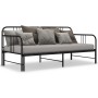 Black metal removable sofa bed frame 90x200 cm by vidaXL, Beds and slatted bases - Ref: Foro24-324752, Price: 131,25 €, Disco...