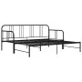 Estructura de sofá cama extraíble metal negro 90x200 cm de vidaXL, Camas y somieres - Ref: Foro24-324752, Precio: 139,13 €, D...
