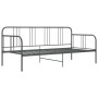 Estructura de sofá cama de metal gris 90x200 cm de vidaXL, Camas y somieres - Ref: Foro24-324751, Precio: 125,27 €, Descuento: %