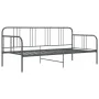 Gray metal sofa bed frame 90x200 cm by vidaXL, Beds and slatted bases - Ref: Foro24-324751, Price: 122,75 €, Discount: %