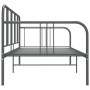 Estructura de sofá cama de metal gris 90x200 cm de vidaXL, Camas y somieres - Ref: Foro24-324751, Precio: 125,27 €, Descuento: %
