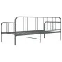 Estructura de sofá cama de metal gris 90x200 cm de vidaXL, Camas y somieres - Ref: Foro24-324751, Precio: 122,97 €, Descuento: %