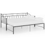 Black metal removable sofa bed frame 90x200 cm by vidaXL, Beds and slatted bases - Ref: Foro24-324776, Price: 165,00 €, Disco...