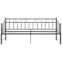 Black metal removable sofa bed frame 90x200 cm by vidaXL, Beds and slatted bases - Ref: Foro24-324776, Price: 165,00 €, Disco...