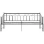 Black metal removable sofa bed frame 90x200 cm by vidaXL, Beds and slatted bases - Ref: Foro24-324776, Price: 153,13 €, Disco...