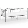 Estructura de sofá cama de metal negro 90x200 cm de vidaXL, Camas y somieres - Ref: Foro24-324779, Precio: 136,20 €, Descuent...