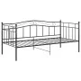 Estructura de sofá cama de metal negro 90x200 cm de vidaXL, Camas y somieres - Ref: Foro24-324779, Precio: 136,20 €, Descuent...
