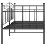 Estructura de sofá cama de metal negro 90x200 cm de vidaXL, Camas y somieres - Ref: Foro24-324779, Precio: 136,20 €, Descuent...