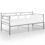 Gray metal removable sofa bed frame 90x200 cm by vidaXL, Beds and slatted bases - Ref: Foro24-324772, Price: 140,06 €, Discou...