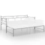 Gray metal removable sofa bed frame 90x200 cm by vidaXL, Beds and slatted bases - Ref: Foro24-324772, Price: 140,06 €, Discou...