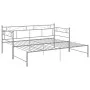Gray metal removable sofa bed frame 90x200 cm by vidaXL, Beds and slatted bases - Ref: Foro24-324772, Price: 140,06 €, Discou...
