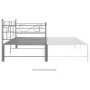Gray metal removable sofa bed frame 90x200 cm by vidaXL, Beds and slatted bases - Ref: Foro24-324772, Price: 140,06 €, Discou...
