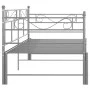 Gray metal removable sofa bed frame 90x200 cm by vidaXL, Beds and slatted bases - Ref: Foro24-324772, Price: 140,06 €, Discou...