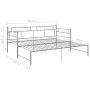 Gray metal removable sofa bed frame 90x200 cm by vidaXL, Beds and slatted bases - Ref: Foro24-324772, Price: 140,06 €, Discou...