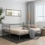 Gray metal removable sofa bed frame 90x200 cm by vidaXL, Beds and slatted bases - Ref: Foro24-324760, Price: 163,02 €, Discou...