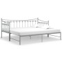 Estructura de sofá cama extraíble de metal gris 90x200 cm de vidaXL, Camas y somieres - Ref: Foro24-324760, Precio: 155,81 €,...